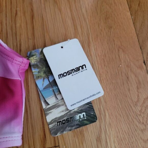Mosmann Australia Women's Pink Tie Dye Top & Bottom 2 Piece Bikini Set S… - Picture 11 of 14